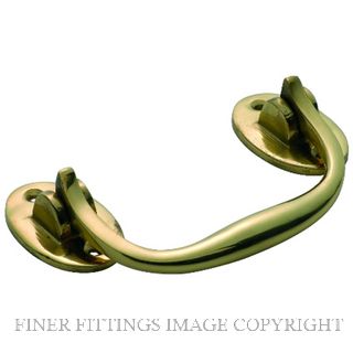 TRADCO 3851 TRUNK HANDLE 120MM POLISHED BRASS