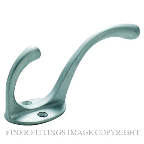 TRADCO 3987 HAT & COAT HOOK SATIN CHROME