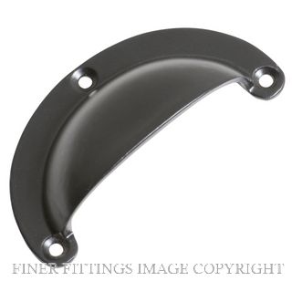 TRADCO 4080 DRAWER PULL CI 100 X 40MM MATT BLACK