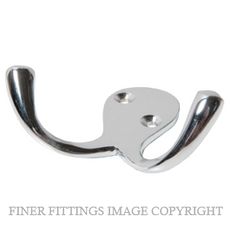 TRADCO 4042 DOUBLE ROBE HOOK CHROME PLATE