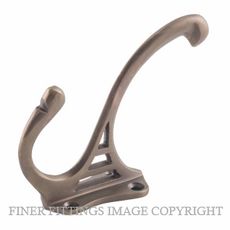 TRADCO 3959 HAT & COAT HOOK ANTIQUE BRASS