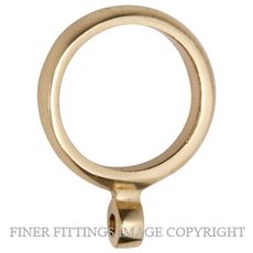 TRADCO 4630 CURTAIN RING 25MM (INTERNAL) POLISHED BRASS