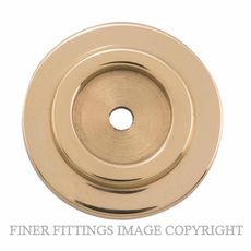 TRADCO 4116 - 4118 CABINET KNOB BACKPLATES POLISHED BRASS