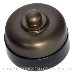 TRADCO 5156 BLACK PORCELAIN BASE DIMMER ANTIQUE BRASS