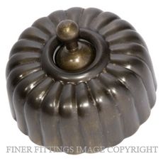 TRADCO 5570 FLUTED SWITCH ANTIQUE BRASS