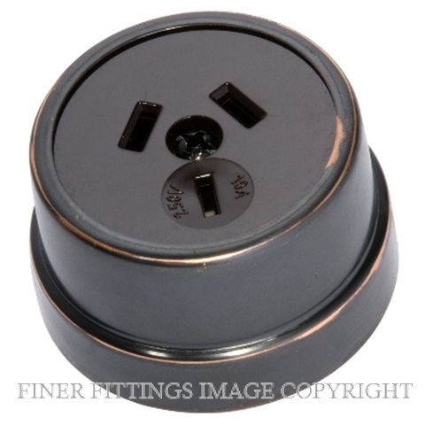 TRADCO 5679 TRADITIONAL SOCKET ANTIQUE COPPER-BROWN