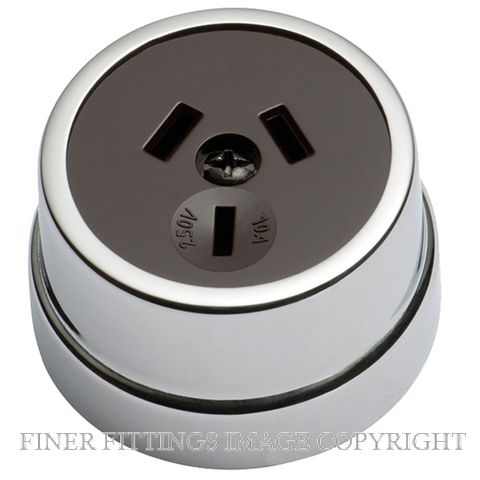 TRADCO 5779 TRADITIONAL SOCKET CHROME PLATE-BROWN