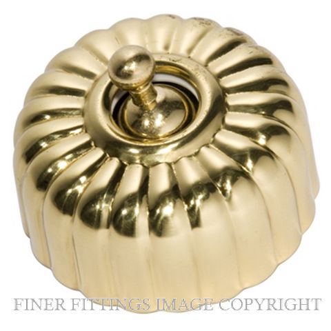TRADCO 5481 FLUTED SWITCH POLISHED BRASS