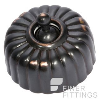 TRADCO 5482 FLUTED SWITCH ANTIQUE COPPER