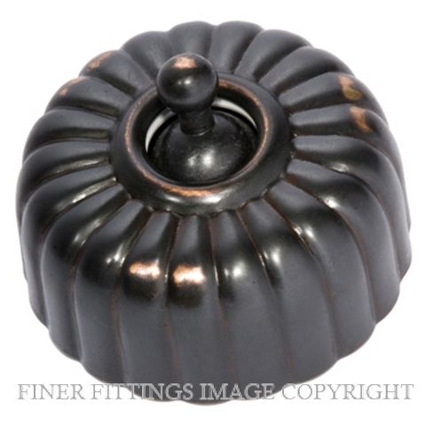 TRADCO 5482 FLUTED SWITCH ANTIQUE COPPER