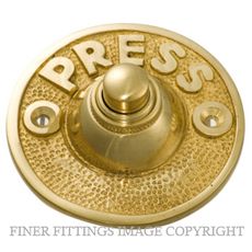 TRADCO 5503 BELL PUSH PRESS 63MM POLISHED BRASS