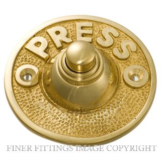 TRADCO 5503 BELL PUSH PRESS 63MM POLISHED BRASS