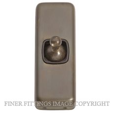TRADCO 5890 SWITCH TOGGLE 1 GANG ANTIQUE BRASS-BROWN