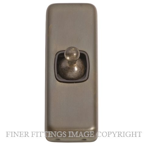 TRADCO 5890 SWITCH TOGGLE 1 GANG ANTIQUE BRASS-BROWN