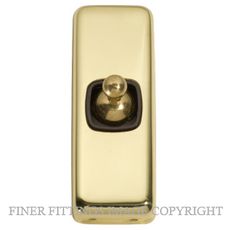 TRADCO 5900 SWITCH TOGGLE 1 GANG POLISHED BRASS-BROWN