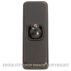 TRADCO 5910 SWITCH TOGGLE 1 GANG ANTIQUE COPPER-BROWN