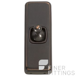 TRADCO 5910 SWITCH TOGGLE 1 GANG ANTIQUE COPPER-BROWN