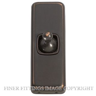 TRADCO 5910 SWITCH TOGGLE 1 GANG ANTIQUE COPPER-BROWN