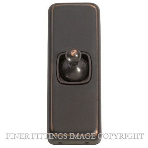 TRADCO 5910 SWITCH TOGGLE 1 GANG ANTIQUE COPPER-BROWN