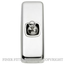TRADCO 5940 SWITCH TOGGLE 1 GANG CHROME PLATE-WHITE