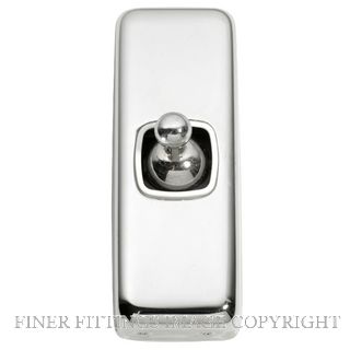 TRADCO 5940 SWITCH TOGGLE 1 GANG CHROME PLATE-WHITE