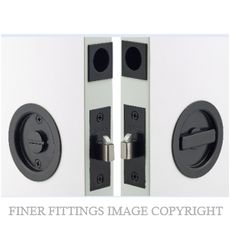 WINDSOR 5327 BLK CAVITY - SUITE PRIVACY KIT ROUND BLACK