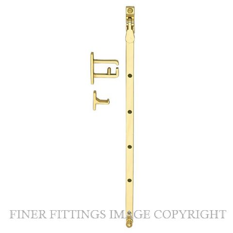 WINDSOR 5184 PB CASEMENT STAY 350MM POLISHED BRASS