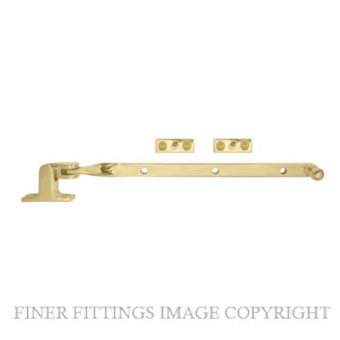 WINDSOR 5185 PB FANLIGHT STAY 250MM POLISHED BRASS