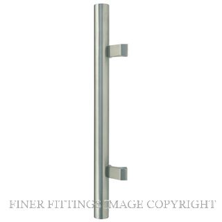 WINDSOR 7027 FF SS PULL HANDLE 450MM OFFSET SINGLE STAINLESS STEEL
