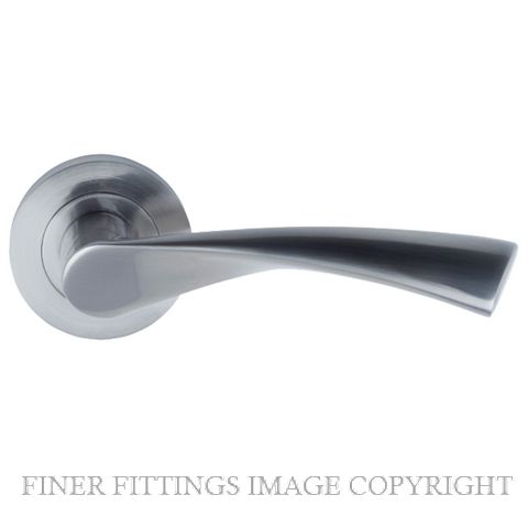 WINDSOR 9030-9051 BN HELIX LEVER ON ROSE BRUSHED NICKEL