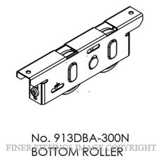 BRIO 913DBA-300N DOUBLE BOGEY ADJ ROLLER SS WITH CAP