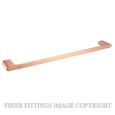 NR 7024 600MM SINGLE TOWEL RAIL ROSE GOLD