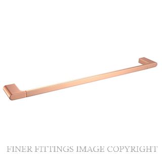 NR 7024 600MM SINGLE TOWEL RAIL ROSE GOLD