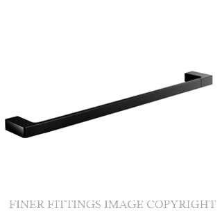 NR 6024 600MM SINGLE TOWEL RAIL MATT BLACK