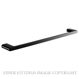 NR 7024 600MM SINGLE TOWEL RAIL MATT BLACK