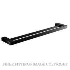 NR 6024D 600MM DOUBLE TOWEL RAIL MATT BLACK