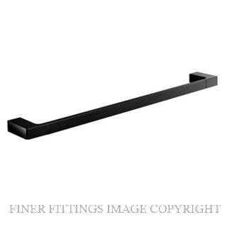 NR 6030 800MM SINGLE TOWEL RAIL MATT BLACK