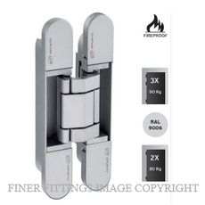 JNF IN.05.062 3D ADJUSTABLE INVISIBLE HINGE COPLAN SATIN CHROME