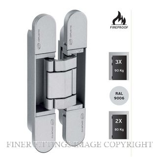 JNF IN.05.062 3D ADJUSTABLE INVISIBLE HINGE COPLAN SATIN CHROME