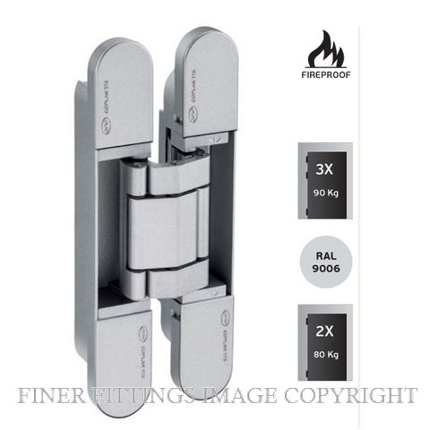 JNF IN.05.062 3D ADJUSTABLE INVISIBLE HINGE COPLAN SATIN STAINLESS