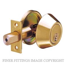 EZSET EZ200BALPBBP SINGLE CYLINDER DEADBOLT LOCK POLISHED BRASS