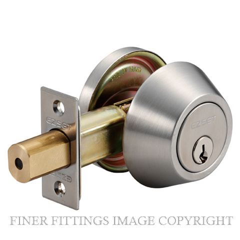 EZSET EZ200BALSSBP SINGLE CYLINDER DEADBOLT LOCK SATIN STAINLESS