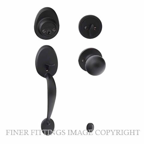 EZSET EZ400MABABLK MAYFAIR ENT/SET SGL CYL BALA INT MATT BLACK