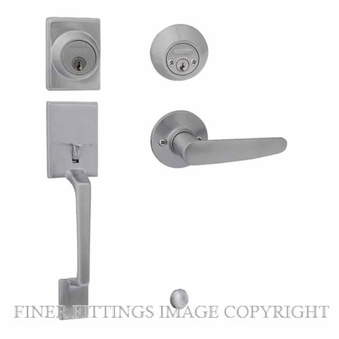 EZSET EZ410CACESC CAPRI ENT/SET DBL CYL CAMBRIDGE INT SATIN CHROME