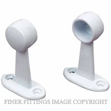 MILES NELSON 024 TOWEL BRACKET END 19MM WHITE