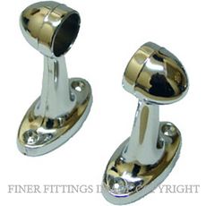 MILES NELSON 028 PILLAR ENDS 19MM CHROME PLATE