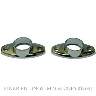 MILES NELSON 029 FLANGES OVAL 19MM CHROME PLATE