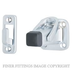 MILES NELSON 218 DOOR STOP SQUARE LATCH BACK 80MM SATIN CHROME