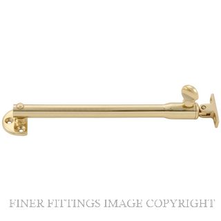 MILES NELSON 246 TELESCOPIC STAY 245MM  POLISHED BRASS