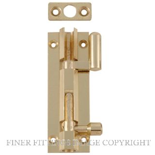 MILES NELSON 269 NECKED BOLT 08 X 75 POLISHED BRASS